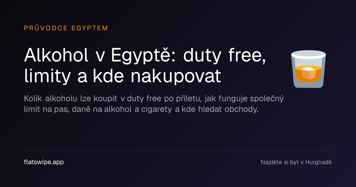 Alkohol v Egyptě: duty free, limity a kde nakupovat — illustration