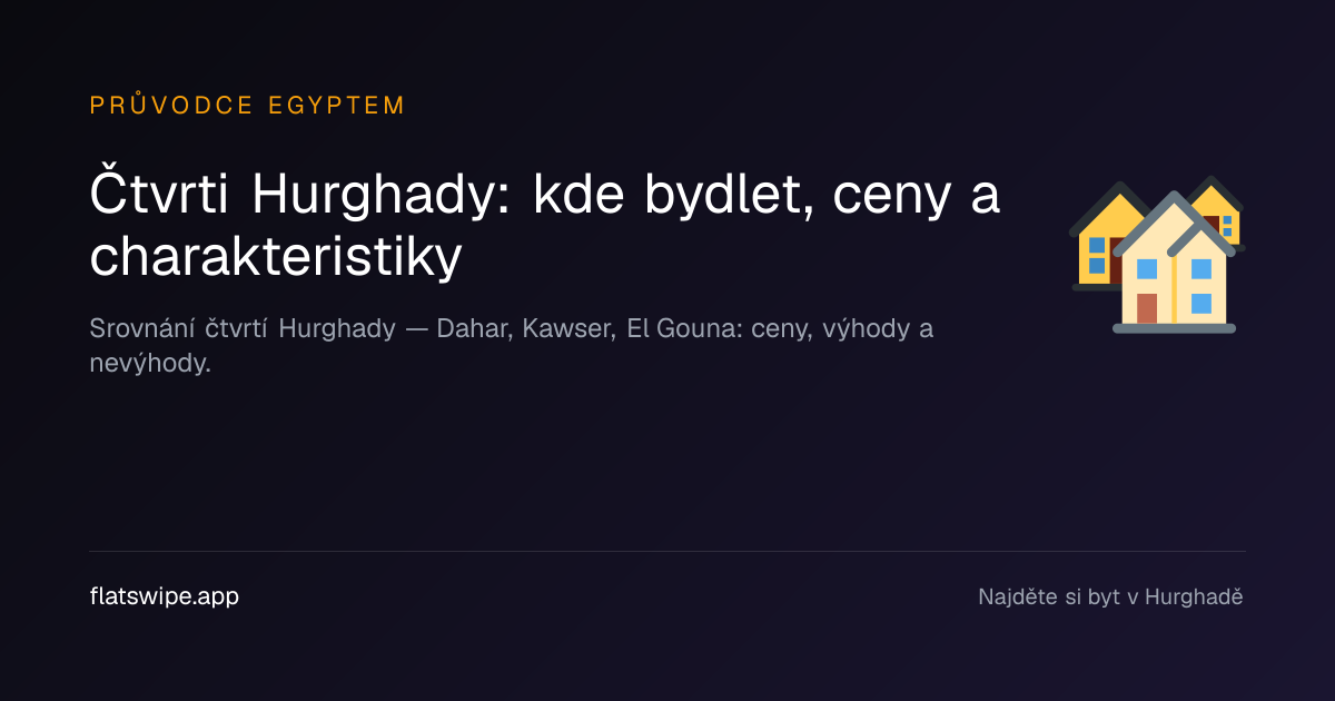 Čtvrti Hurghady: kde bydlet, ceny a charakteristiky — illustration