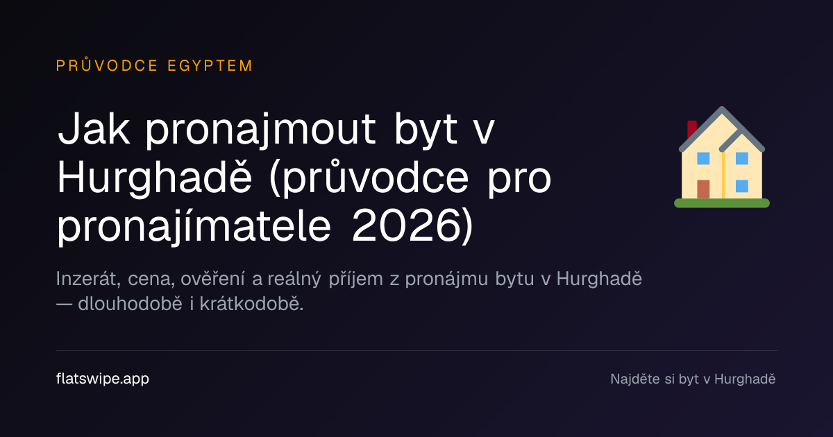 Jak pronajmout byt v Hurghadě (průvodce pro pronajímatele 2026) — illustration