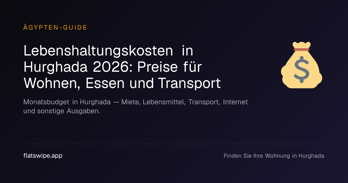 Lebenshaltungskosten in Hurghada 2026: Preise für Wohnen, Essen und Transport — illustration