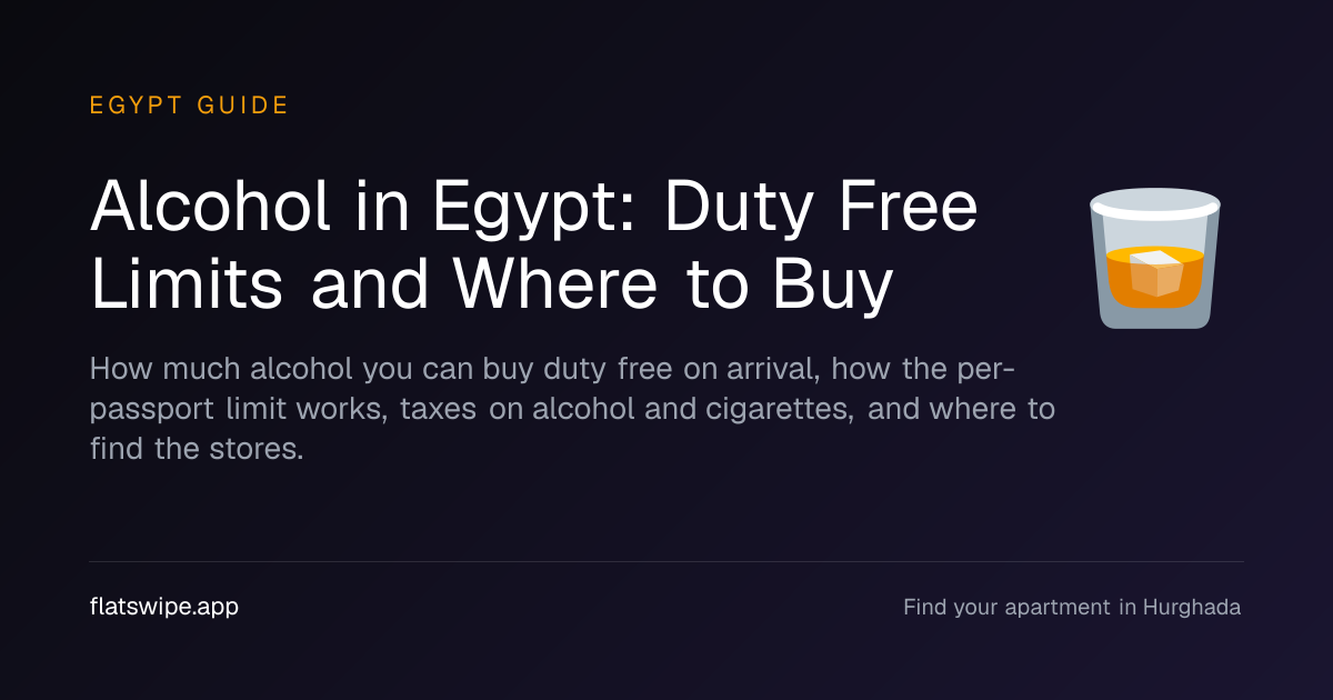 Alcohol in Egypt: Duty Free Limits and Where to Buy — illustration