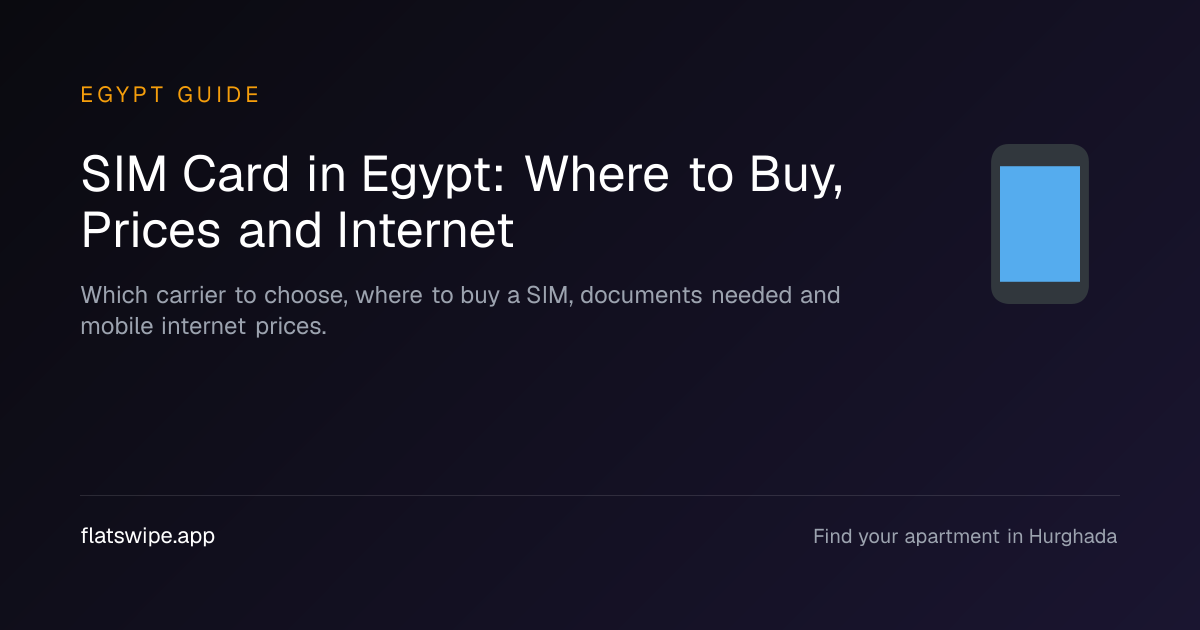 SIM Card in Egypt: Where to Buy, Prices and Internet — illustration