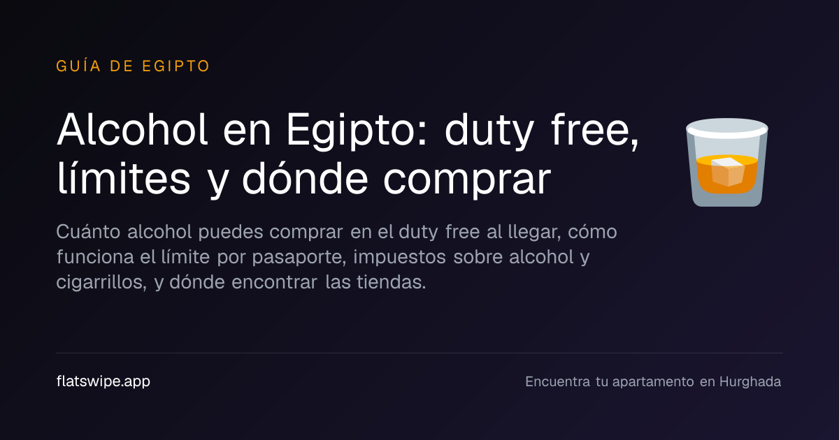 Alcohol en Egipto: duty free, límites y dónde comprar — illustration