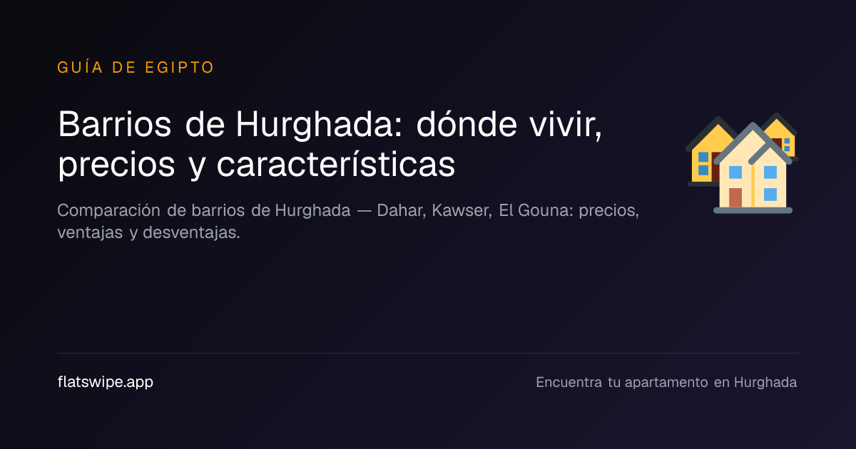 Barrios de Hurghada: dónde vivir, precios y características — illustration