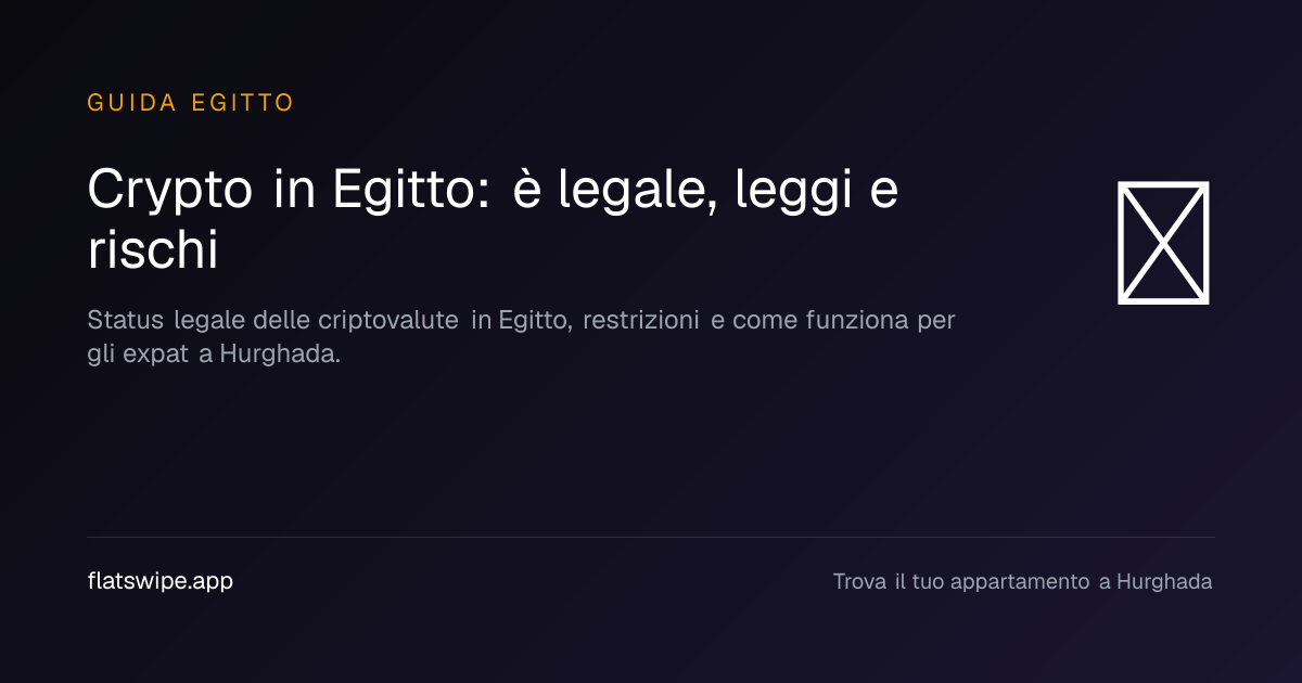 Crypto in Egitto: è legale, leggi e rischi — illustration